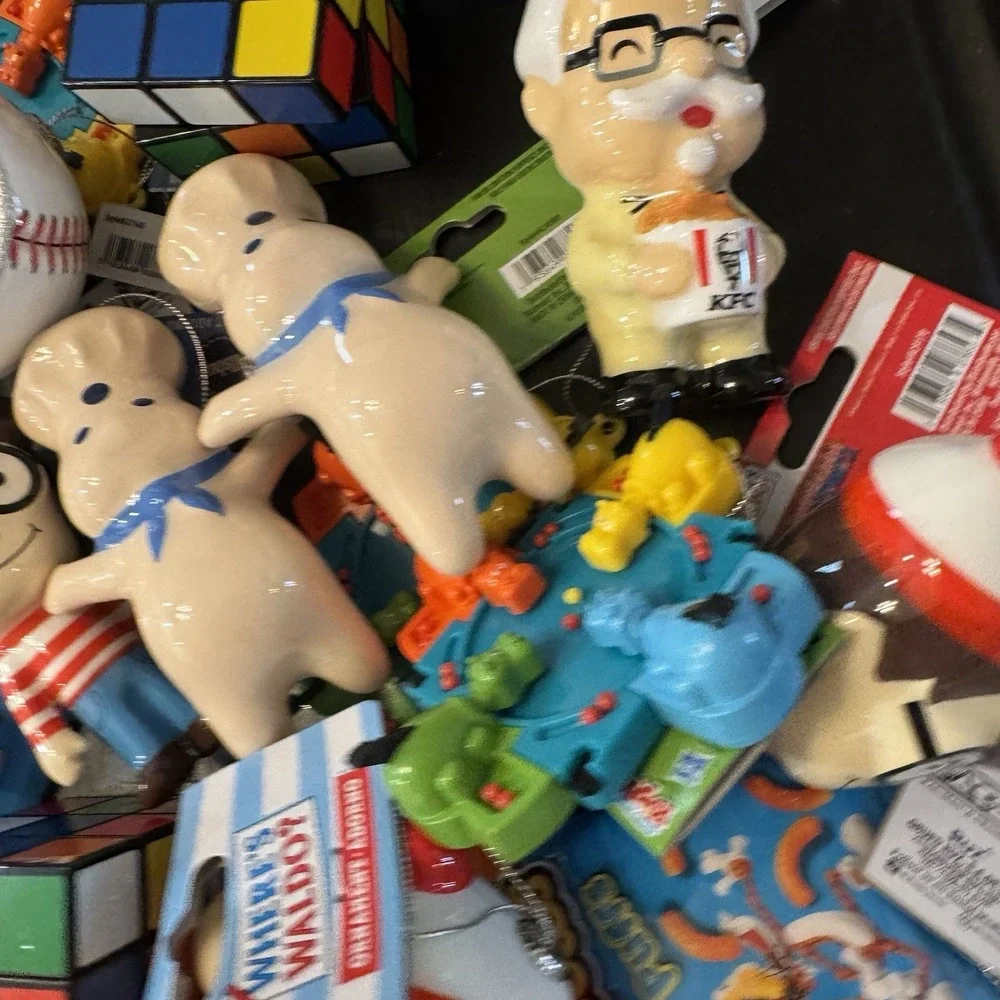 Ruz Ornament Lot of 48 Pringles Reese's Doritos Twizzlers White Castle Pac-Man..